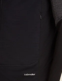 Icebreaker Men Merino Blend 300 Realfleece™ Descender Vest Black