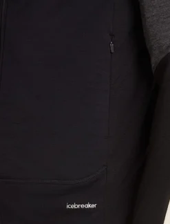 Icebreaker Men Merino Blend 300 Realfleece™ Descender Vest Black