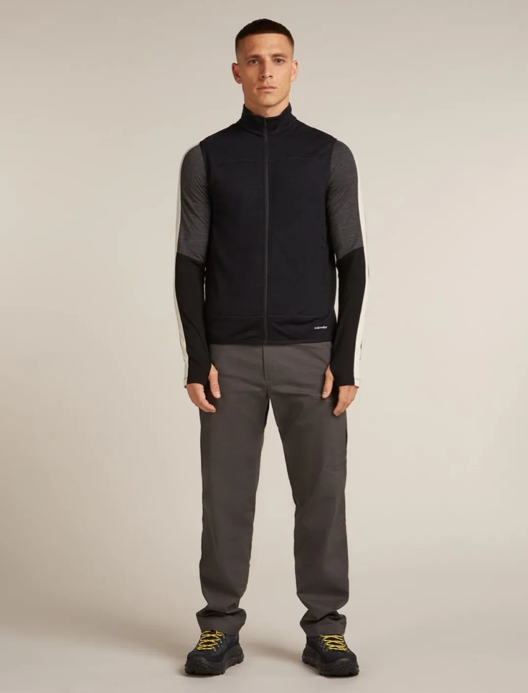 Icebreaker Men Merino Blend 300 Realfleece™ Descender Vest Black