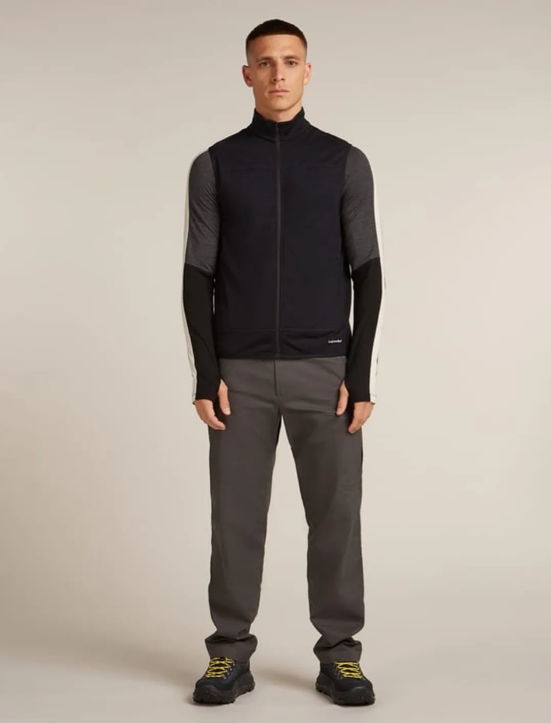 Icebreaker Men Merino Blend 300 Realfleece™ Descender Vest Black