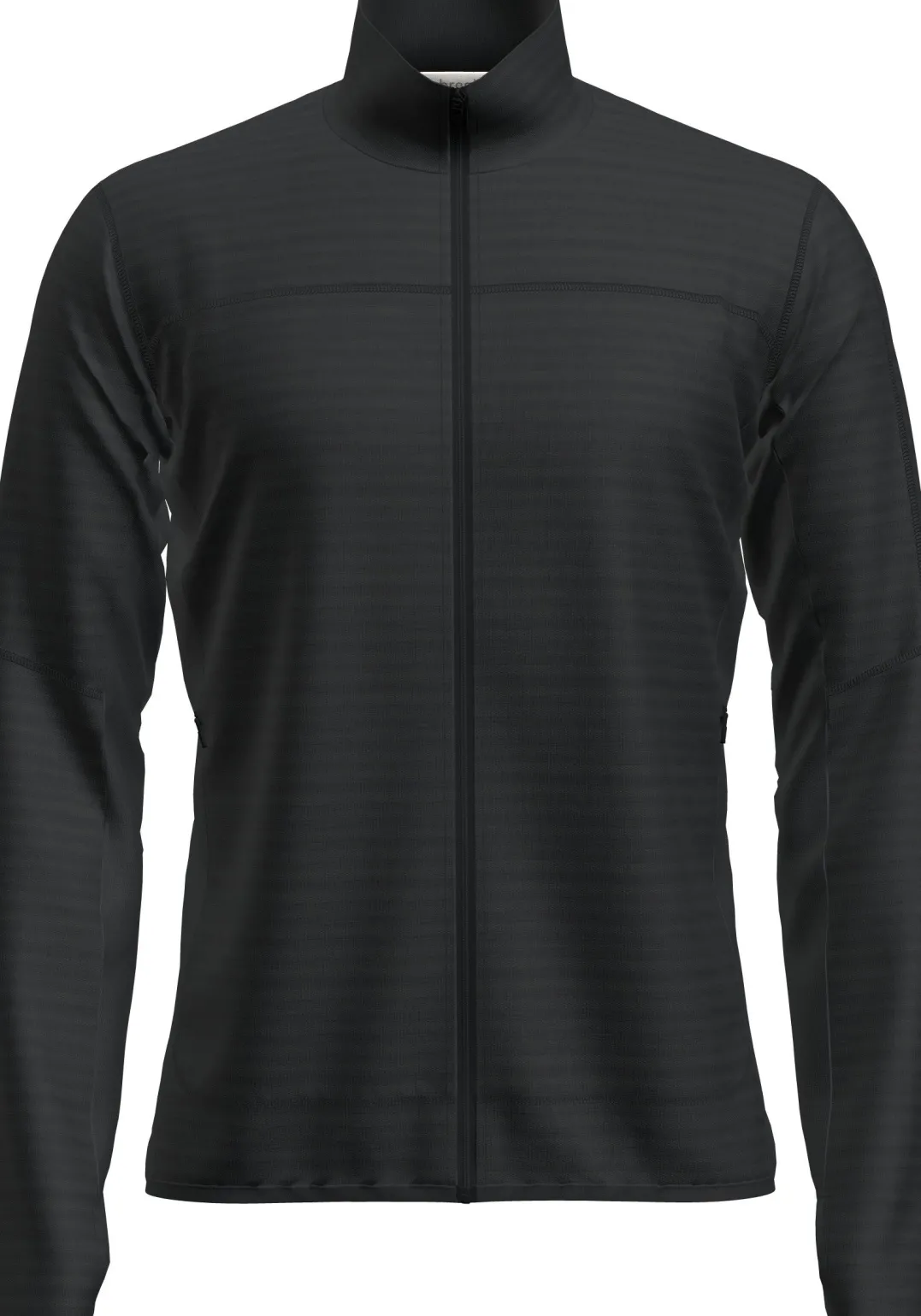 Icebreaker Men Merino Blend 300 Realfleece™ Descender Ls Zip Black