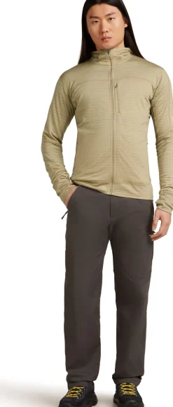 Icebreaker Men Merino Blend 300 Realfleece™ Descender Ls Zip Hoodie Flagstone
