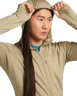 Icebreaker Men Merino Blend 300 Realfleece™ Descender Ls Zip Hoodie Flagstone