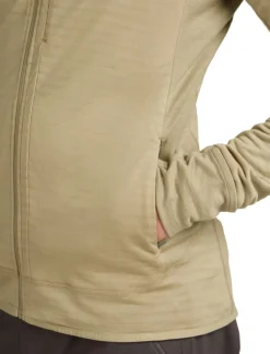 Icebreaker Men Merino Blend 300 Realfleece™ Descender Ls Zip Hoodie Flagstone