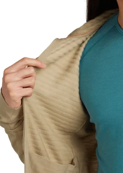 Icebreaker Men Merino Blend 300 Realfleece™ Descender Ls Zip Hoodie Flagstone