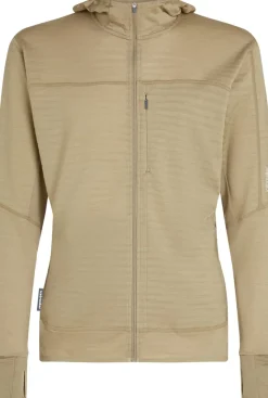 Icebreaker Men Merino Blend 300 Realfleece™ Descender Ls Zip Hoodie Flagstone