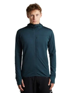 Icebreaker Men Merinoblend300 Realfleece™ Descend Ls Zip Hoodie Abyss