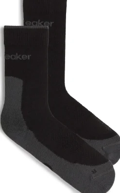 Icebreaker Men Merino Hike+ Light Crew Black/obsidian