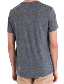 Icebreaker Men Merino 150 Tech Lite Iii Ss Tee Gritstone Heather