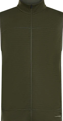 Icebreaker Men Mer300 Realfleece Descender Vest Dk Loden