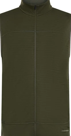 Icebreaker Men Mer300 Realfleece Descender Vest Dk Loden