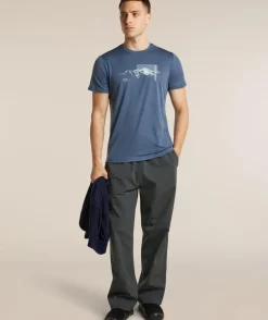 Icebreaker Men M 150 Tech Lite Ss Tee Pure Altitude Dawn