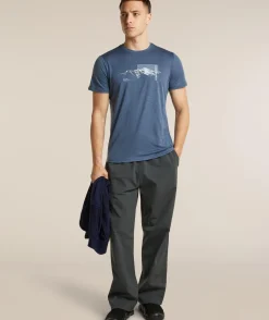 Icebreaker Men M 150 Tech Lite Ss Tee Pure Altitude Dawn