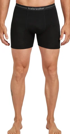 Icebreaker Men's Anatomica Long Boxers Black