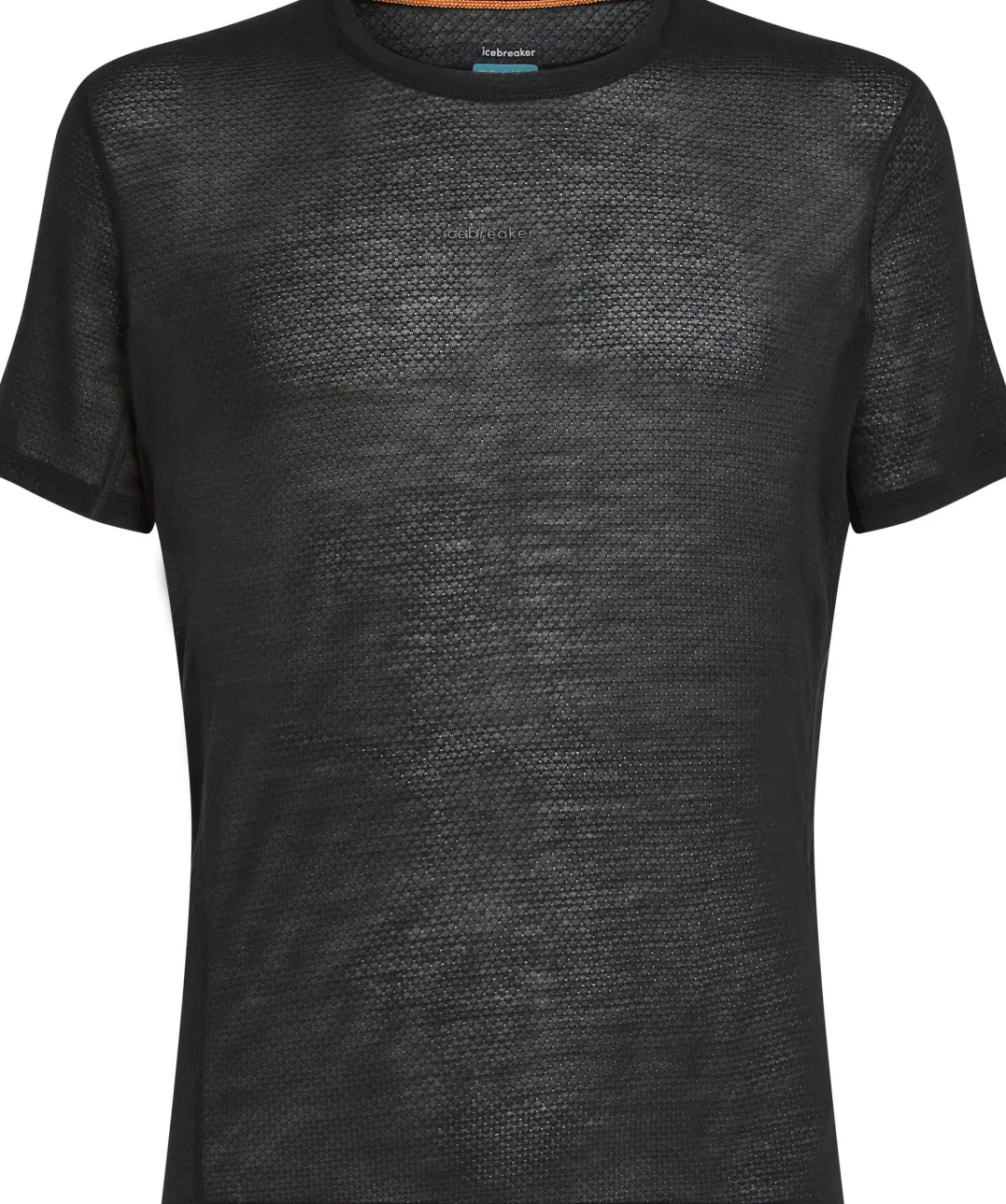 Icebreaker Men's Merino 75 Cool-Lite Featherlight Shortsleeve Crewe Black