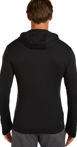 Icebreaker Men's Merino 260 Quantum Iv Longsleeve Zip Hoodie Black