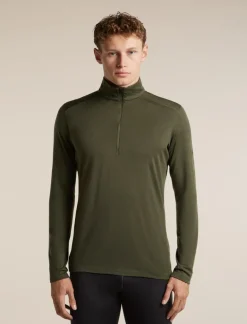 Icebreaker Men's 200 Oasis Longsleeve Half Zip Dk Loden