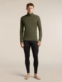 Icebreaker Men's 200 Oasis Longsleeve Half Zip Dk Loden