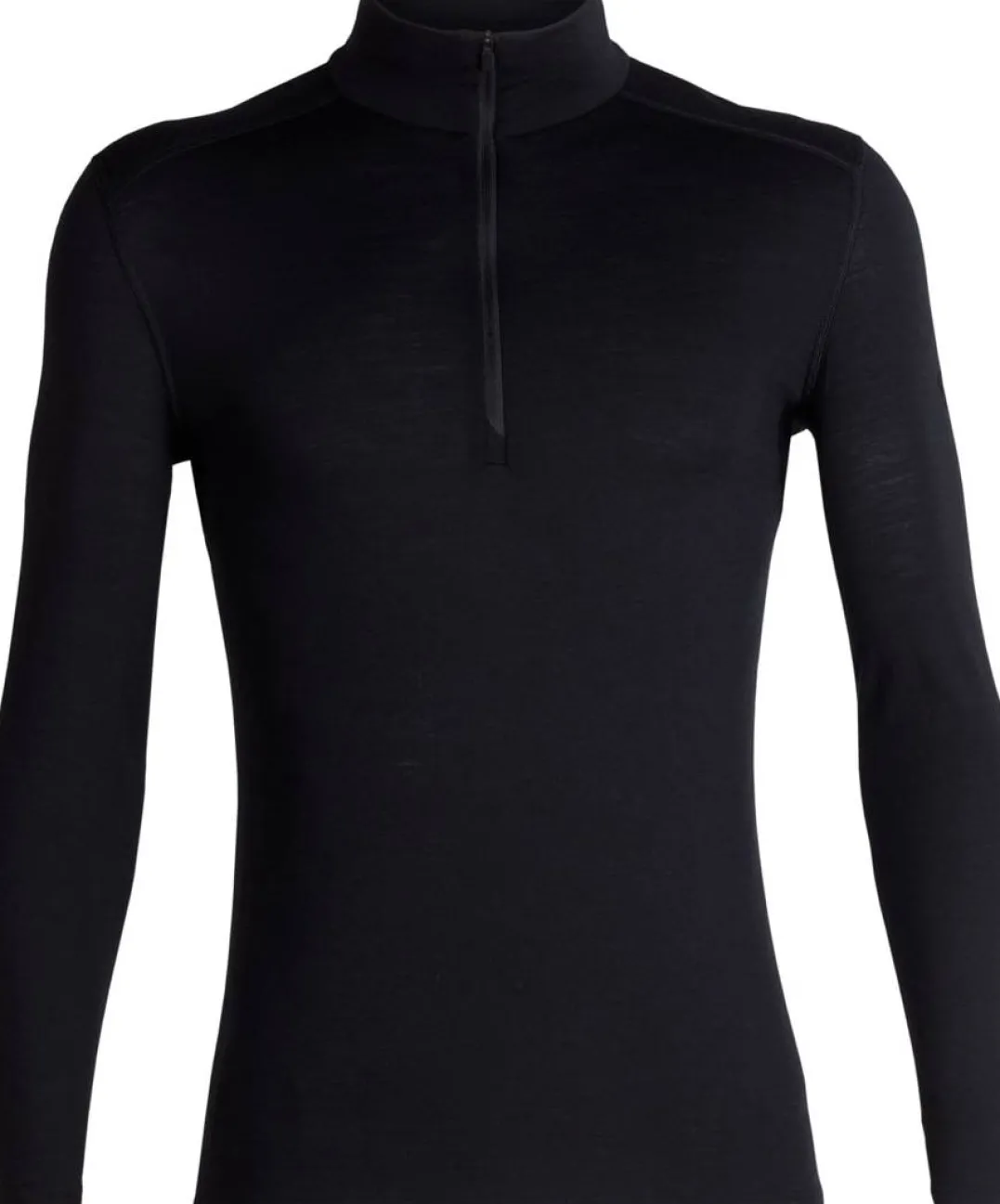 Icebreaker Men's 200 Oasis Longsleeve Half Zip Black