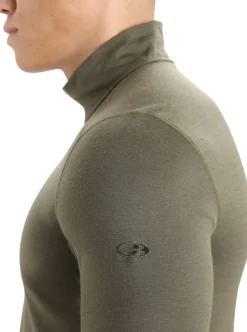 Icebreaker Men's 200 Oasis Longsleeve Half Zip Loden