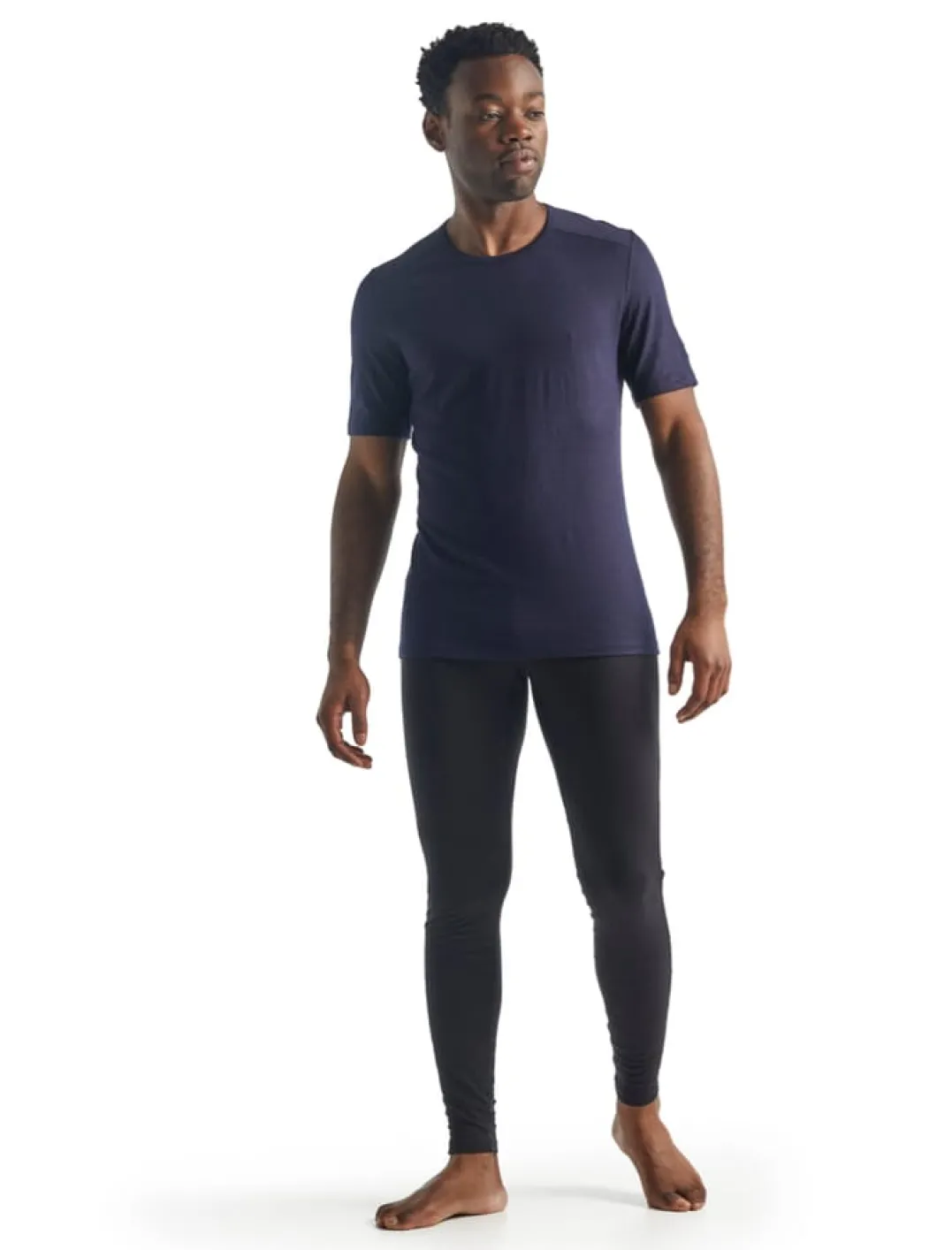 Icebreaker Men's 200 Oasis Short Sleeve Crewe Midnight Navy