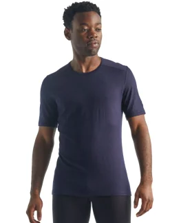 Icebreaker Men's 200 Oasis Short Sleeve Crewe Midnight Navy