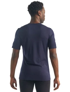 Icebreaker Men's 200 Oasis Short Sleeve Crewe Midnight Navy