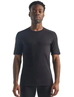 Icebreaker Men's 200 Oasis Short Sleeve Crewe Black