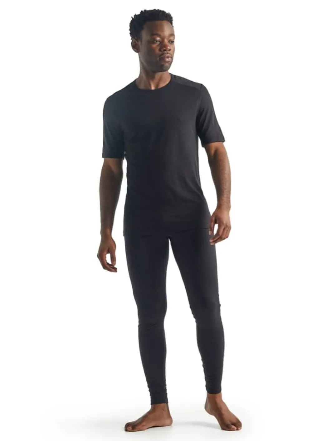 Icebreaker Men's 200 Oasis Short Sleeve Crewe Black