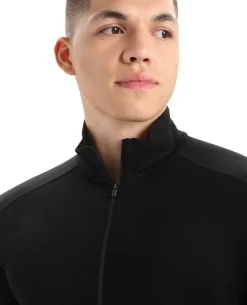 Icebreaker Men's 260 Tech Longsleeve Half Zip Black