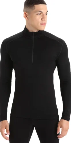 Icebreaker Men's 260 Tech Longsleeve Half Zip Black