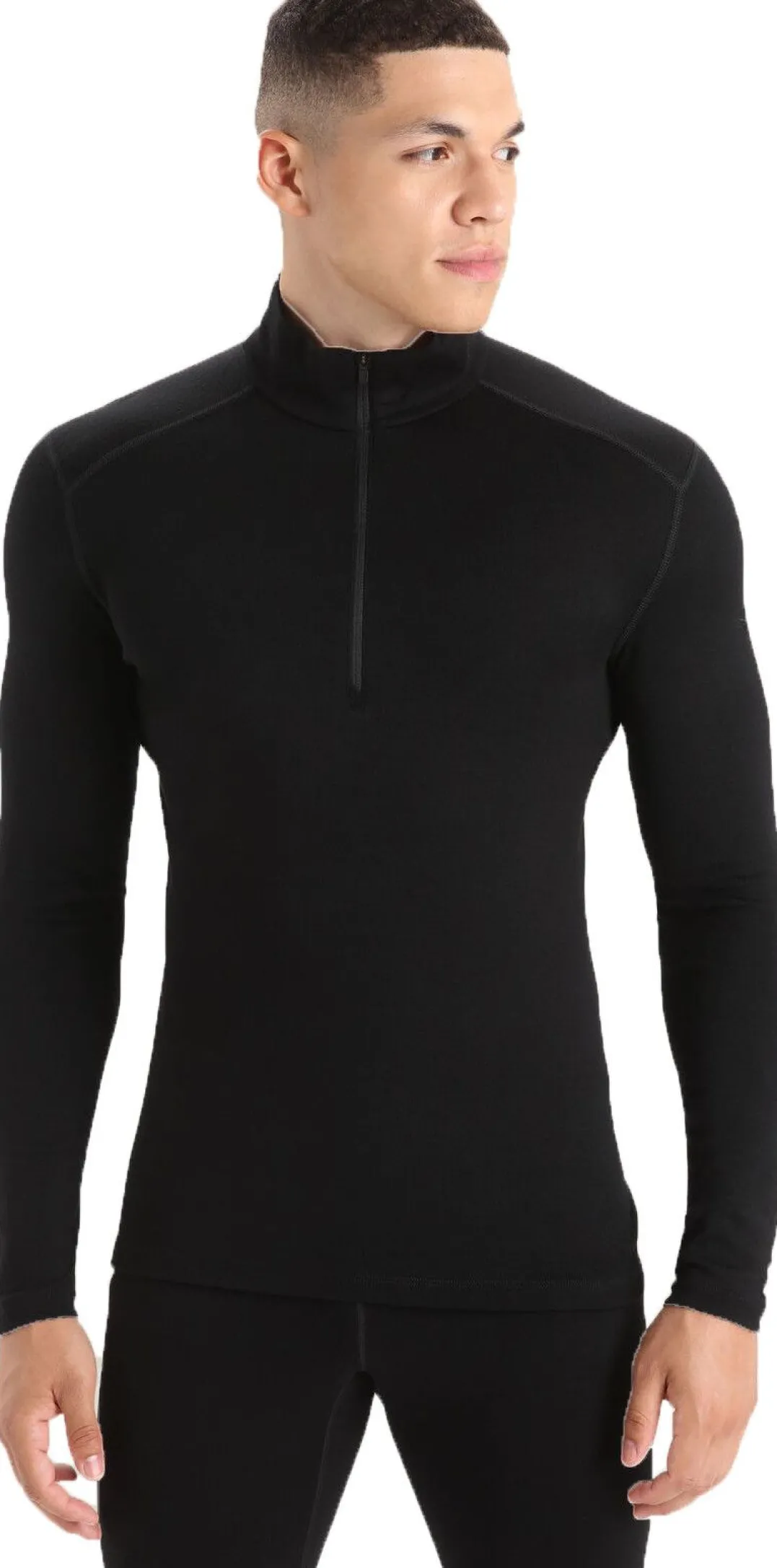 Icebreaker Men's 260 Tech Longsleeve Half Zip Black