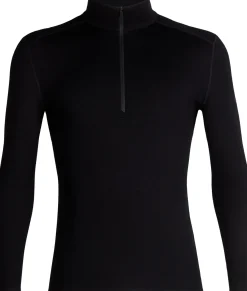 Icebreaker Men's 260 Tech Longsleeve Half Zip Black