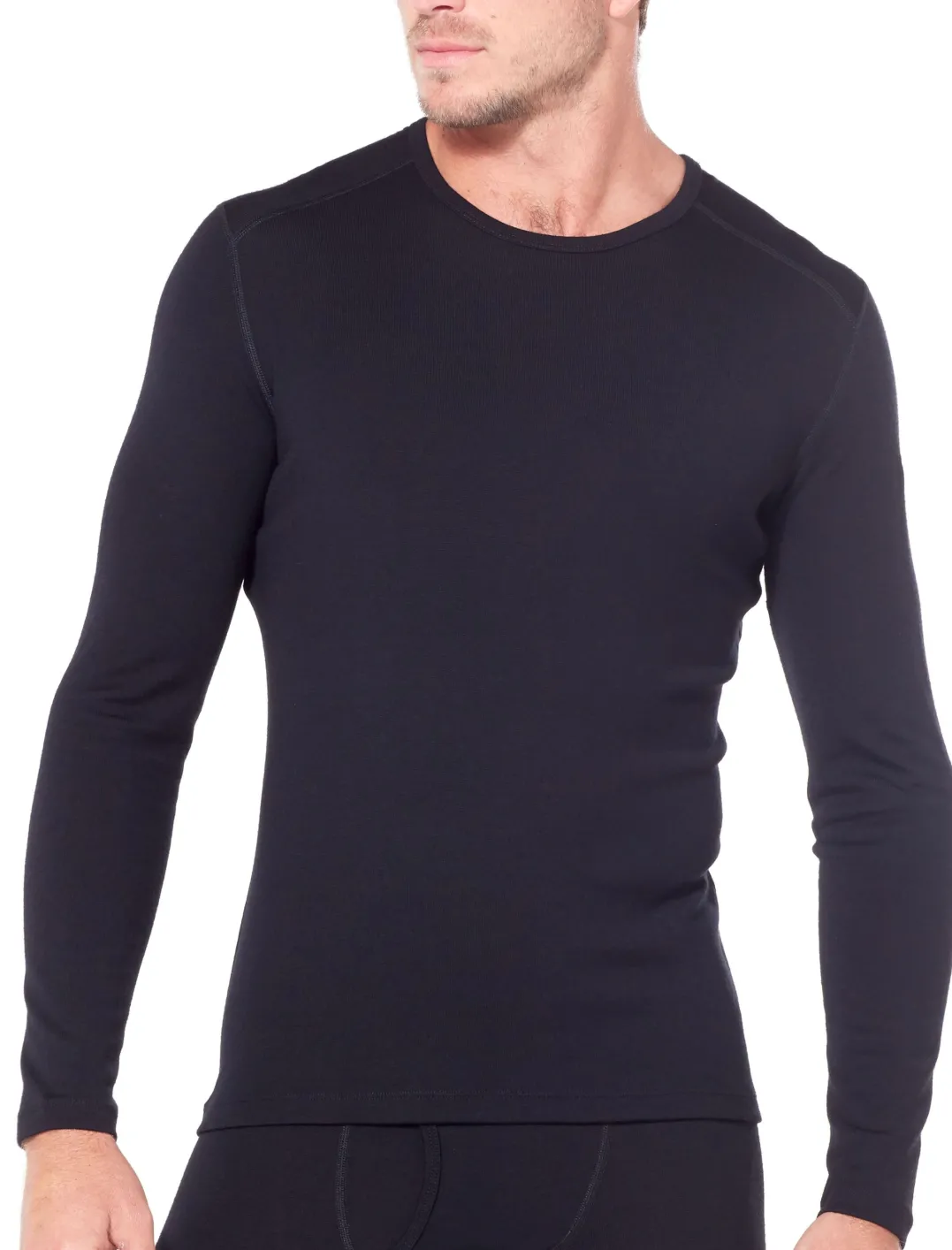 Icebreaker Mens 260 Tech LS Crewe Black