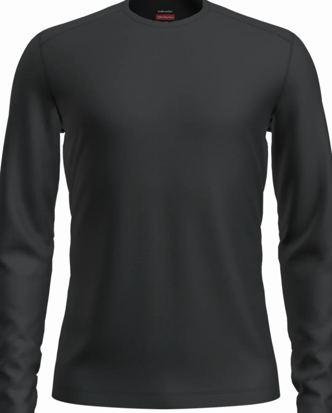 Icebreaker Mens 260 Tech LS Crewe Black