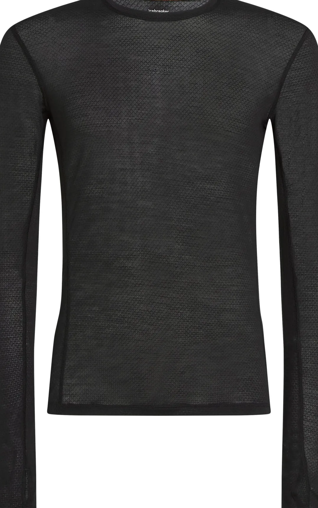 Icebreaker M Mer 75 Cool-Lite Featherlight Ls Crewe Black
