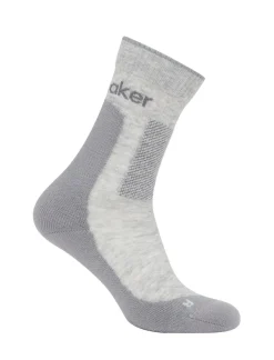 Icebreaker M Mer Hike+ Medium Crew Blizzard Hthr/alloy