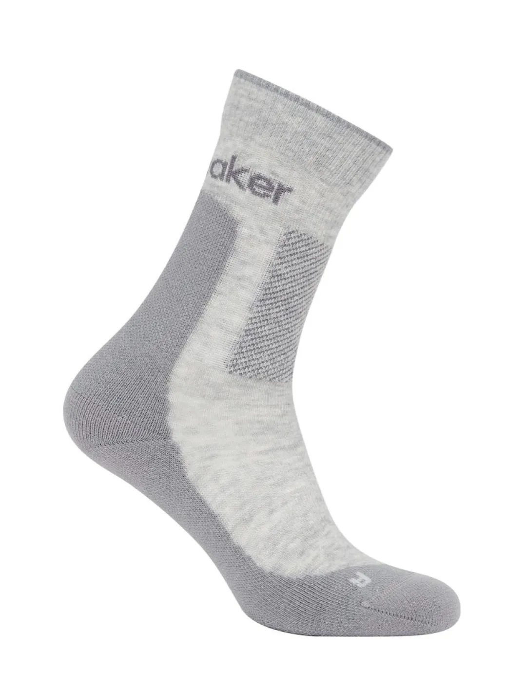 Icebreaker M Mer Hike+ Medium Crew Blizzard Hthr/alloy