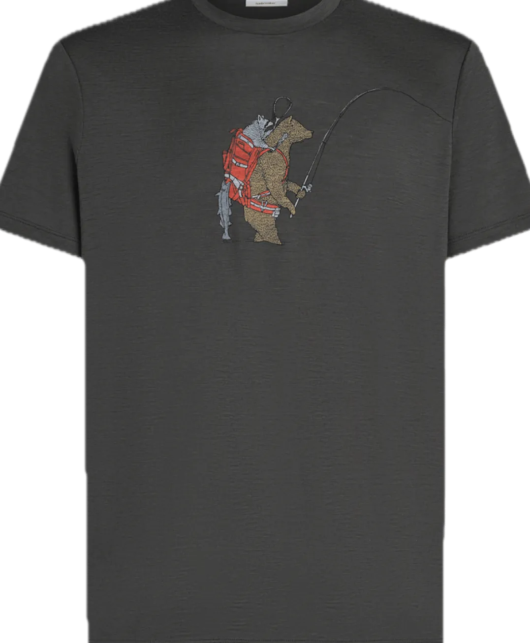 Icebreaker M Mer 150 Tech Lite Ss Tee Bear Catch Abyss