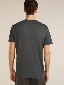 Icebreaker M Mer 150 Tech Lite Ss Tee Bear Catch Abyss