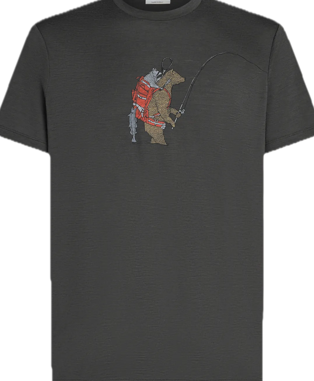 Icebreaker M Mer 150 Tech Lite Ss Tee Bear Catch Abyss