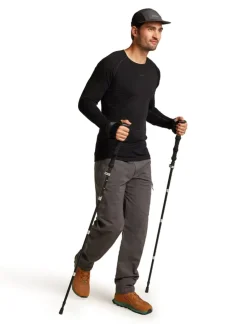 Icebreaker M Mer 200 Zoneknit Ls Crewe Black