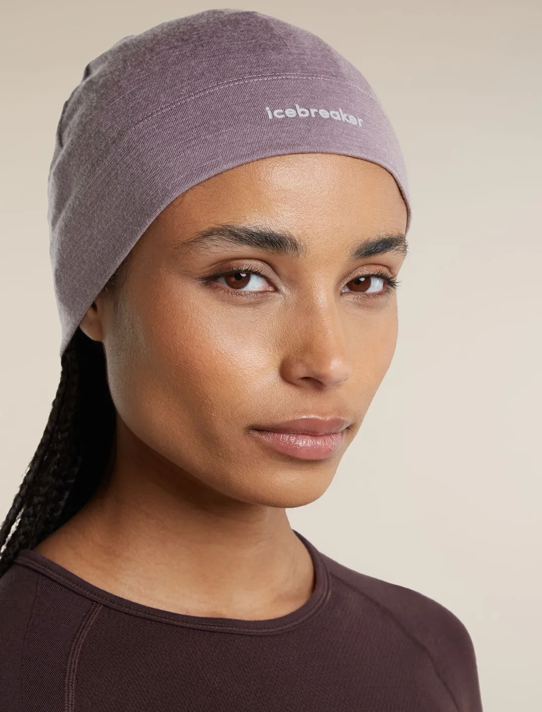 Icebreaker Unisex 200 Oasis Beanie Grey Plum