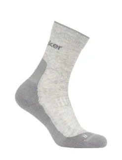 Icebreaker W Mer Hike+ Medium Crew Blizzard Hthr/alloy