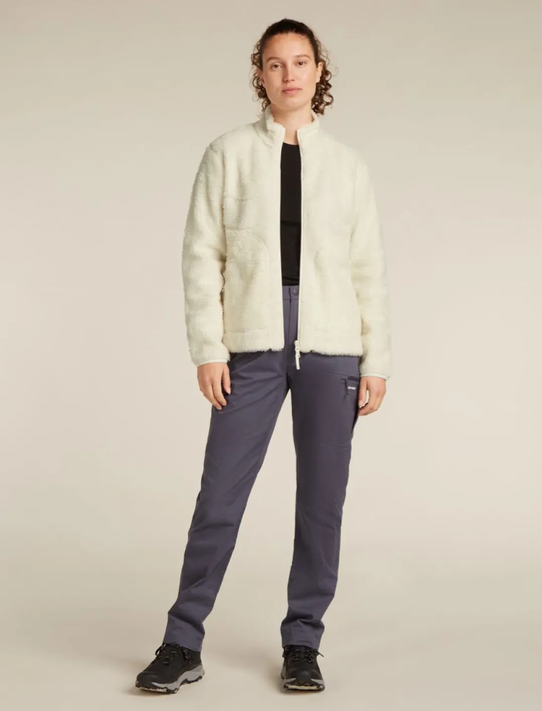 Icebreaker W Mer 800 Realfleece High Pile Ls Z Undyed