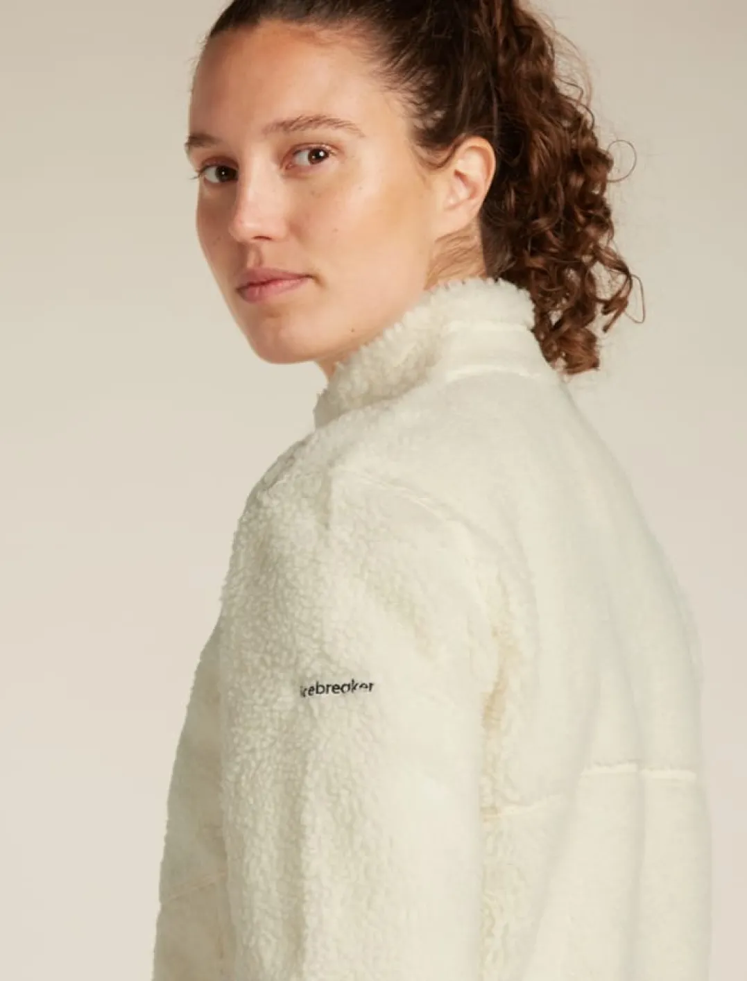 Icebreaker W Mer 800 Realfleece High Pile Ls Z Undyed