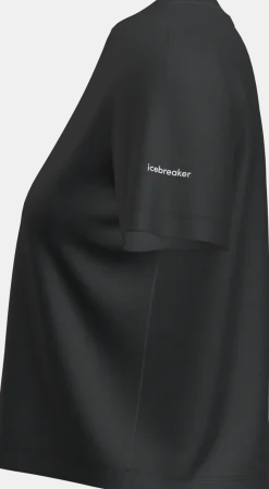 Icebreaker W Mer 150 Tech Lite Iii Ss Crop Tee Black