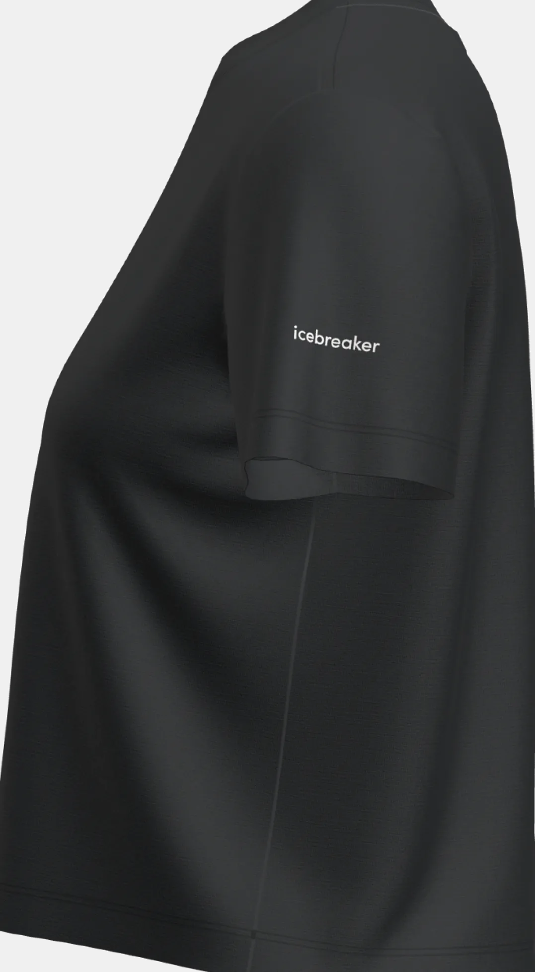 Icebreaker W Mer 150 Tech Lite Iii Ss Crop Tee Black