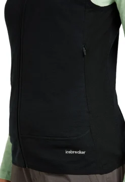 Icebreaker Women Merino Blend 300 Realfleece™ Descender Vest Black