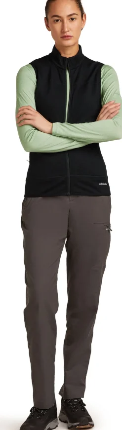 Icebreaker Women Merino Blend 300 Realfleece™ Descender Vest Black